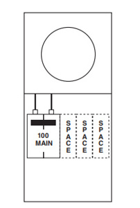 ABB Midwest Electric THQL Series Provision for Main Breaker Combination Service Entrance Loadcenter - Ringless 100 A Ringless Style - Surface