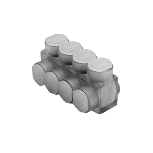 Burndy Mounted Multi-tap Connectors One Sided 2 AWG - 750 kcmil 8 Port