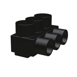 Burndy UV Rated Multi-tap Connectors One Sided 14 - 2/0 AWG 6 Port