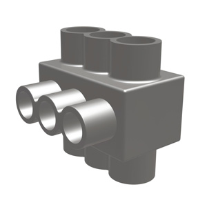 Burndy UV Rated Multi-tap Connectors Two Sided 4 AWG - 600 kcmil 8 Port