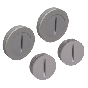 Hubbell Electrical Screw-in Knockout Plugs 1/2 -3/4 in Gray