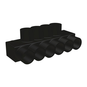 Burndy UV Rated Multi-tap Connectors One Sided 10 AWG - 250 kcmil 10 Port