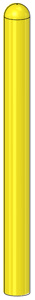 Concast Guide Posts 7.50 in Yellow Concrete