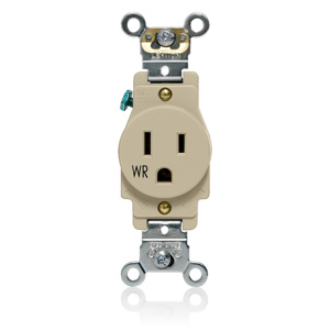 W5261-I WR 15A 125V SGL REC SPEC GRADE