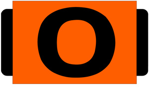 Tech Products Standard Size Identification Tags "0" Orange Polyproylene