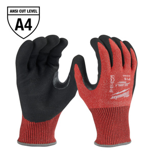 Milwaukee SMARTSWIPE™ Nitrile-dipped Work Gloves Red<multisep/>Black