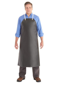 Ansell 56-512 AlphaTec® Aprons One Size<multisep/>33 x 45 in Black Nitrile, Cotton