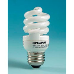 Sylvania Twist Compact Fluorescent Lamps 10 W Medium (E26) 2700 K Non-dimmable 82 CRI 600 lm