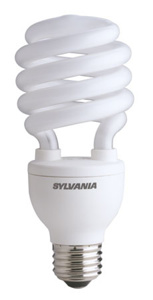 Sylvania Twist Compact Fluorescent Lamps 23 W Medium 5000 K Non-dimmable 82 CRI 1600 lm