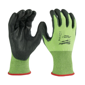 Milwaukee SMARTSWIPE™ Polyurethane-dipped Gloves High Visibility Yellow<multisep/>Black