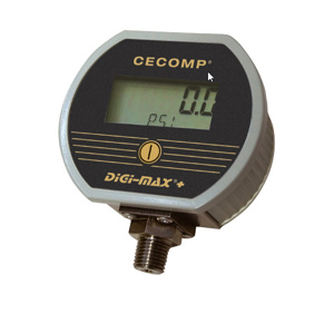 Cecomp Electronics Intrinsically Safe Digital Pressure Gauges 30 psi (gauge reference pressure) Battery LCD