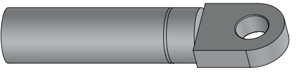 Richards P6AL Series Standard Barrel Compression Lugs 11/16 in 1 Hole 1000 Cmprsd