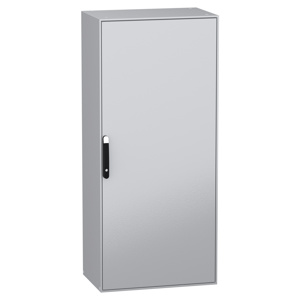 Square D Wall Mount Hinged Enclosures 1800 x 800 x 500 mm Without Knockouts Handle Black RAL 9005)<multisep/>Enclosure Gray RAL 7035)