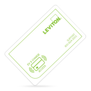 Leviton Electric Vehicle Charging Station Access Control (RFID) Cards