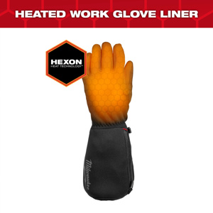 Milwaukee HEXON HEAT TECHNOLOGY™ Heated Glove Liners Polyester, Nylon, Spandex Black