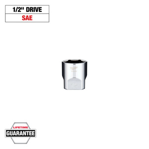 Milwaukee SAE Sockets 1/2 in Standard 6 Point 1-1/4 in