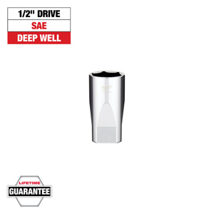 Milwaukee SAE Sockets 1/2 in Standard 6 Point 1-1/4 in