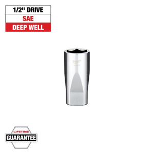 Milwaukee SAE Sockets 1/2 in Standard 6 Point 1-1/8 in