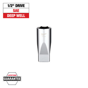 Milwaukee SAE Sockets 1/2 in Standard 6 Point 1 in
