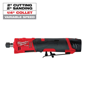 Milwaukee M12™ FUEL™ Straight Die Grinder Kits 1/4 in Cordless Paddle Switch