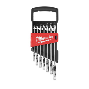 Milwaukee Flex Head Ratcheting Combination Wrench Sets 7 Piece Metric