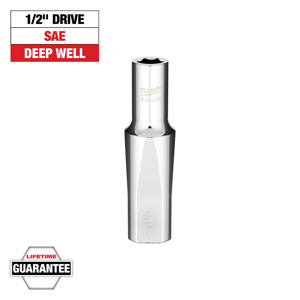 Milwaukee SAE Sockets 1/2 in Standard 6 Point 3/8 in