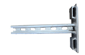 QB Fabrication & Welding <em class="search-results-highlight">Conduit</em> Riser to Ductile Iron Pole Standoff Brackets 12 in Hot-dip Galvanized