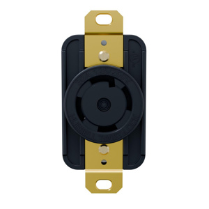Hubbell Wiring Locking Single Receptacles 30 A 125/250 V 3P4W L14-30R EdgeConnect™ <em class="search-results-highlight">Twist-Lock</em>®
