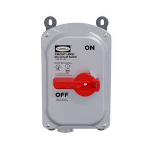 Hubbell Wiring Circuit-Lock® Enclosed Disconnect Switches NEMA 4X 3 Pole
