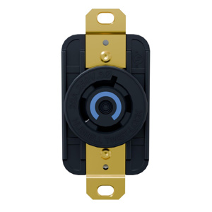 Hubbell Wiring Locking Single Receptacles 20 A 250 V 3P4W L15-20R EdgeConnect™ Twist-Lock®