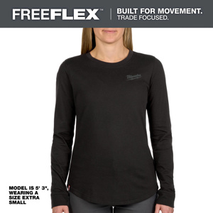Milwaukee FREEFLEX™ Hybrid Shirts Small Black Womens