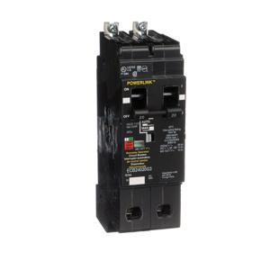 Square D Powerlink® ECB E Frame Molded Case Circuit Breakers 20 A 480Y/277 VAC 14 kAIC 2 Pole