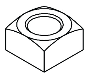 AF8563 5/8 SQ NUT