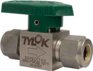 Tylok P4 Stainless Steel Double Ferrule Plug Valves 1/4 in