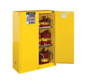 Justrite Sure-Grip® EX Flammable Storage Self-closing Safety Cabinets 65 in H x 43 in W x 18 in D