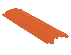 Justrite Checkers™ Fastlane® Drop-over Cable Protectors 38-1/2 in L x 10-3/4 in W x 1-1/2 in H Orange Polyurethane