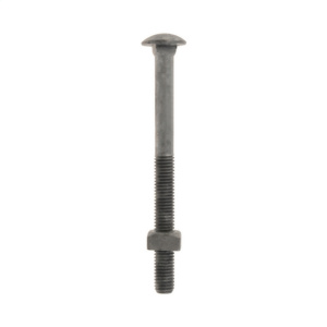 Hubbell Power Square Neck Carriage Bolts Steel 3/8 in 5 in 4250 lbf