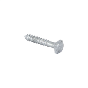Hubbell Power Steel Square Head Lag Screws 1/4 in 2 in Gimlet Hot-dip Galvanized