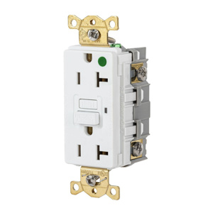 Hubbell Wiring Autoguard® GFRST Series Duplex GFCIs 20 A 5-20R White
