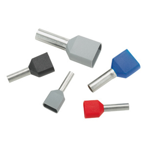 Panduit Insulated Twin Ferrules 12 AWG Gray Polypropylene (PP)