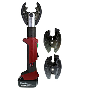 Burndy PATRIOT® Battery-actuated Crimper Cutter Combination Tool Kits Scissor 6 Ton W Dies<multisep/> X Dies Cordless