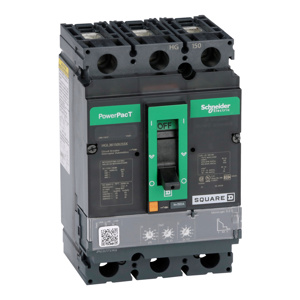 Square D Powerpact™ HGL Series Cable-in/Cable-out Molded Case Industrial Circuit Breakers 150-150 A 600 VAC 18 kAIC 3 Pole 3 Phase