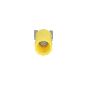 Panduit Insulated Locking Loose Piece Fork Terminals 12 - 10 AWG Butted Seam Funnel Barrel Nylon Yellow