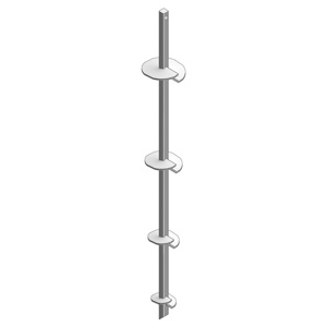 Hubbell Power SS225 Square Shaft Screw Anchor Quad Helix Lead Sections