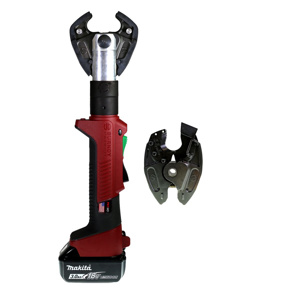 Burndy PATRIOT® Battery-actuated Crimper Cutter Combination Tool Kits Scissor 6 Ton W Dies<multisep/> X Dies Cordless