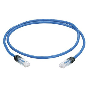 Panduit Cat6 Plenum Patch Cords Unshielded RJ45, Booted 3 ft Blue