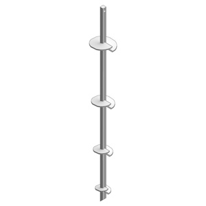 Hubbell Power SS200 Square Shaft Screw Anchor Quad Helix Lead Sections