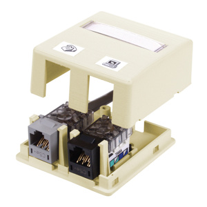 Hubbell Premise iStation HSB2 Series Two Port Surface Mount Boxes