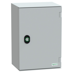 Square D Wall Mount Hinged Weatherproof Enclosures 310 x 215 x 160 mm Without Knockouts Gray RAL 7035) NEMA 4X/13