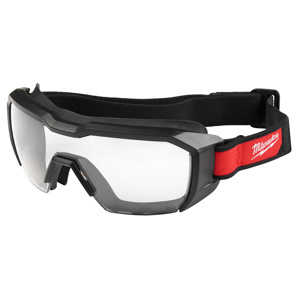 Milwaukee Safety Goggles Anti-fog, Anti-scratch Clear Black